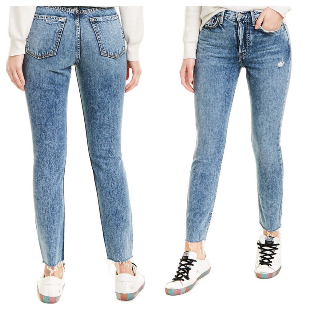 NWT GRLFRND karolina distressed skinny jean 30
